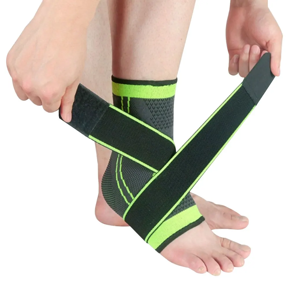 1pc Adjustable Ankle Support Compression Ankle Brace Protector Running Soccer Basketball Gym Ankle Stabilizer Bandage Strap