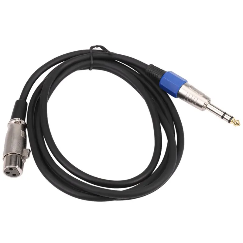 AS95 3pcs 6.35mm 1/4 Inch TRS to XLR Male to Female Cable 3 Pin Stereo Microphone Audio Cord 6ft
