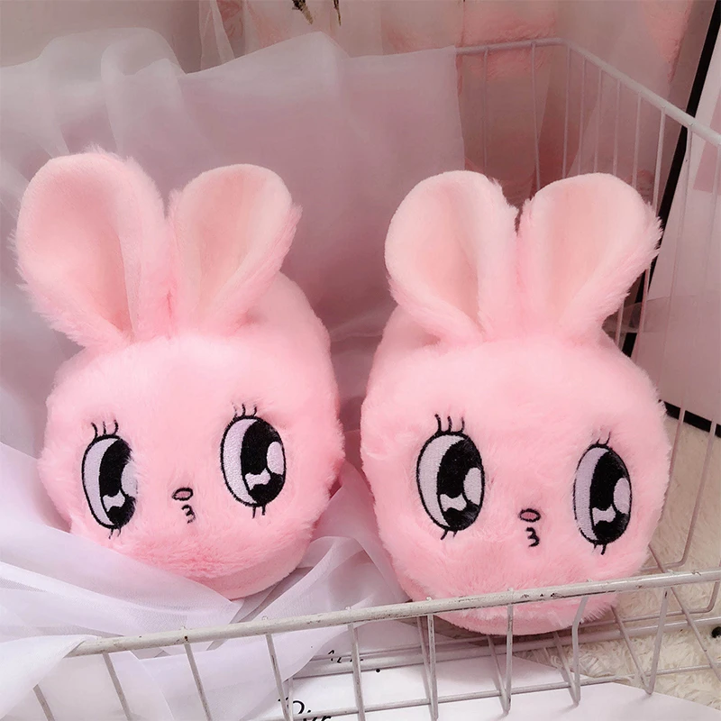 New Arrival Girl's Cute Cartoon Gift Shoes Big Eyes Cute Cotton Slippers Large Size Lovely Warm Non-slip Cozy Shoes One Size Hot