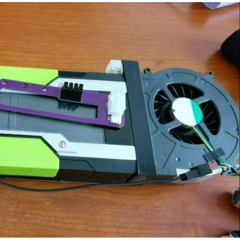 Universal Active Cooler With PCB Power Adapter Board FOR NVIDIA Tesla P40 M40 P100 V100 Graphics Card, Default Mini 4P Connector