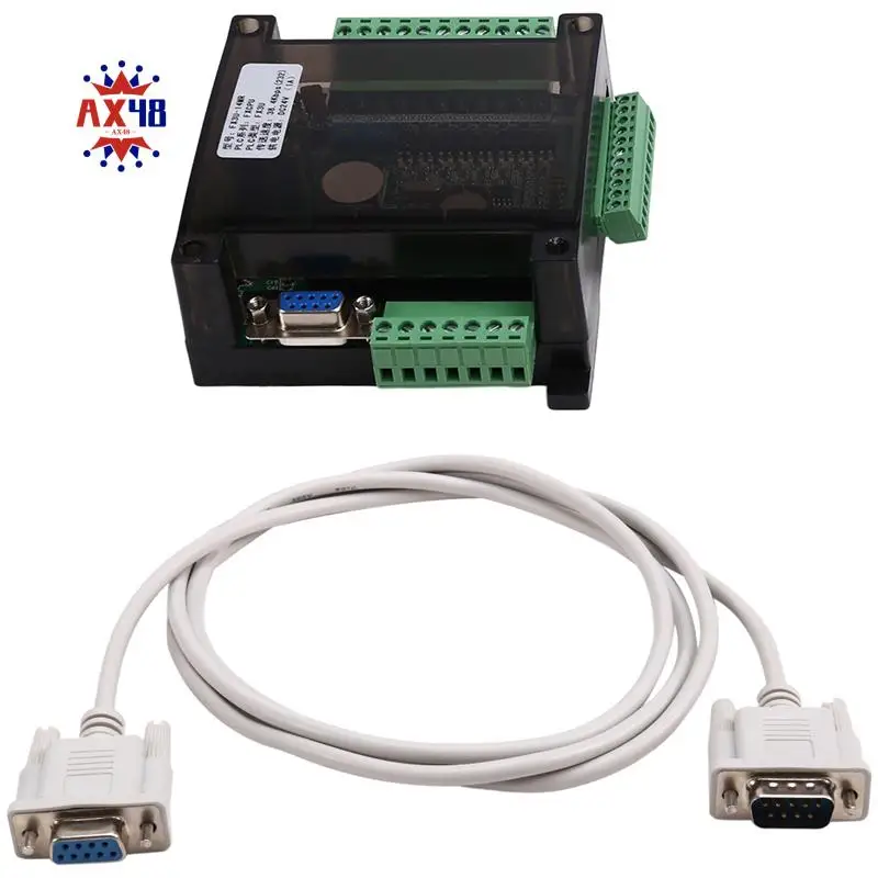 

AX48-FX3U 14MR 6AD 2DA RS485 8 Input 6 Relay Output 6 Analog Input 2 Analog (0-10V) Output PLC Controller Board