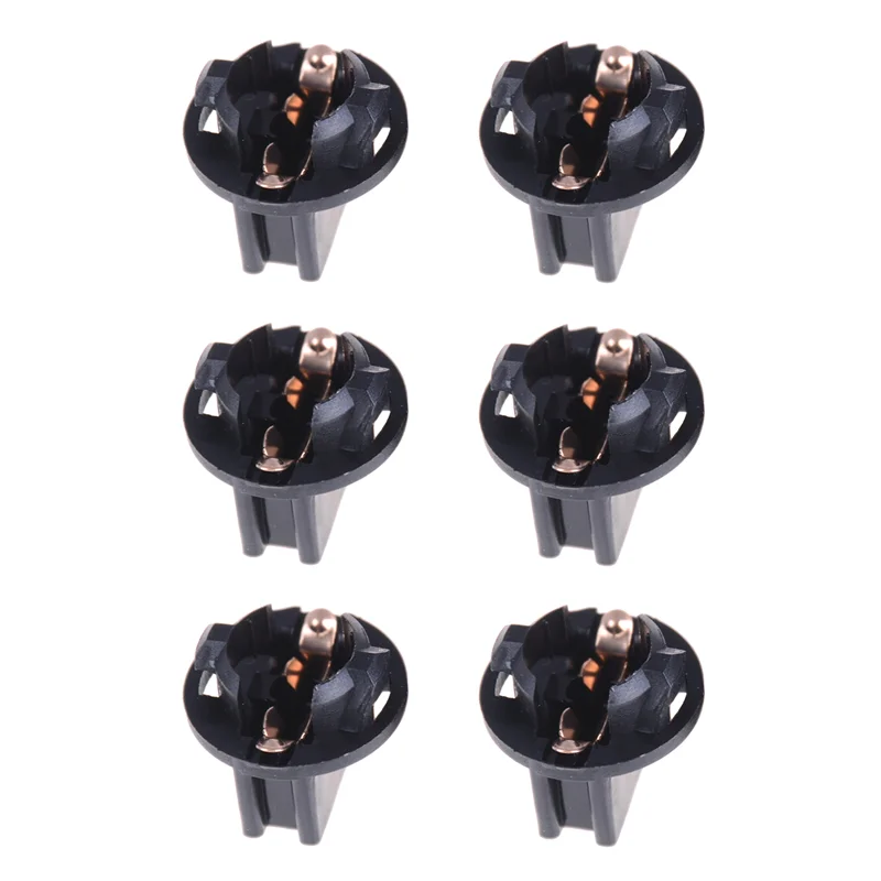 12Pcs T10 Twist Lock Plug and Play Bulb Holder Sockets T10 W5W 168 192 194 Twist Lock Wedge Bases Lamp Dash