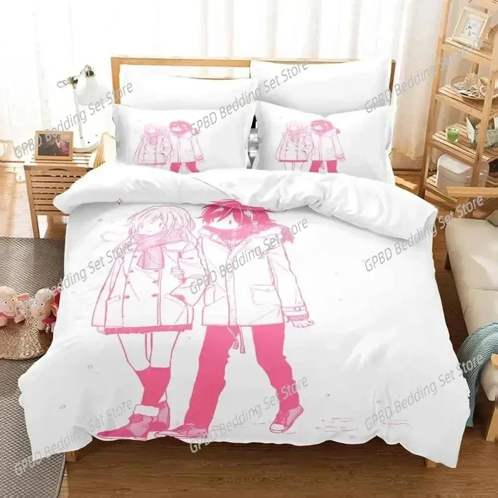 

Anime Hori san to Miyamura kun Horimiya Bedding Set Bedroom Soft Modern Bedspreads Comefortable Duvet Cover Quilt Pillowcase
