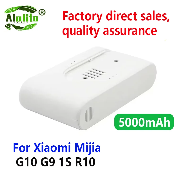 Original 25.2V 5000mAh Rechargeable Lithium-Ion Battery Pack for Xiaomi Mijia Dreame G9 G10 R10 Wireless Vacuum Cleaner