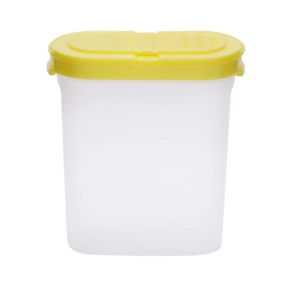 3PCS Practical Plastic Spice Jars Red/Yellow/Green 250ml Spice Containers Condiment Jars Travel Use