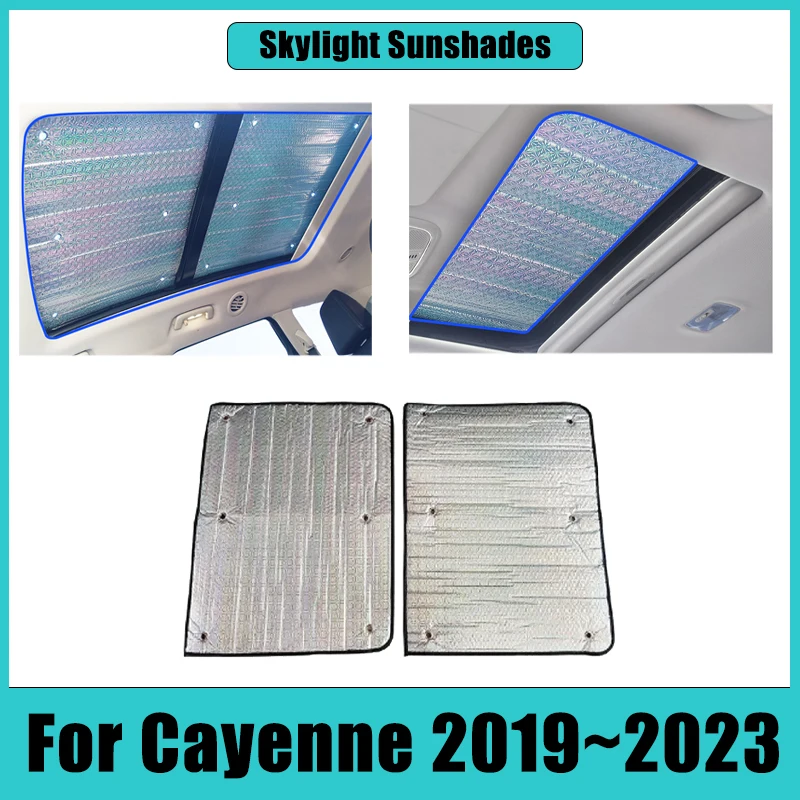 

For Porsche Cayenne 2019 2020 2021 2023 Accessories Sunroof Curtain Covers Anti-UV Sun Visors Skylight Insulation Accessories