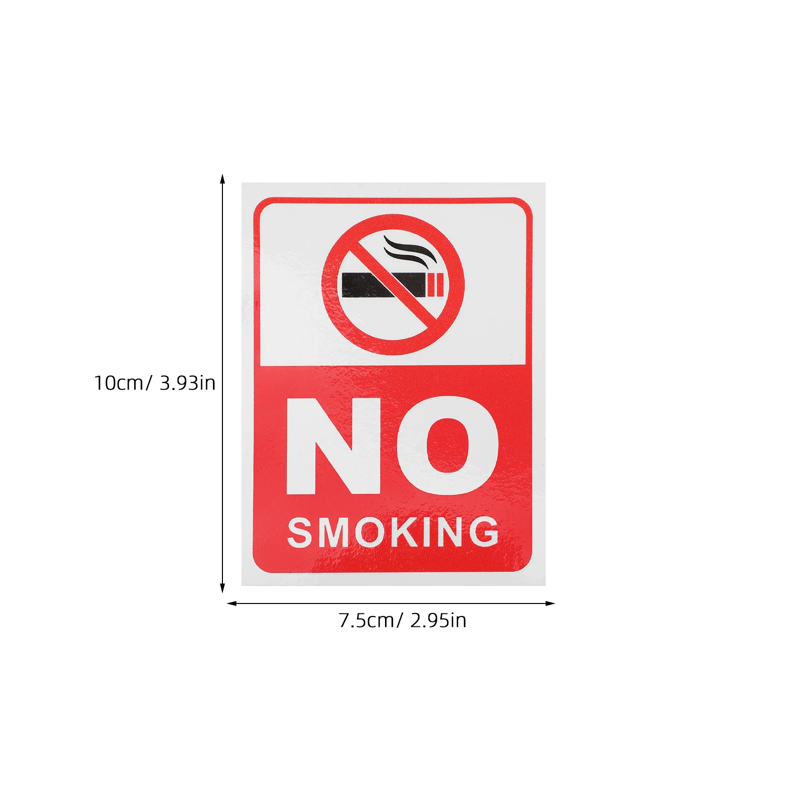 6 قطع من ملصقات ممنوع التدخين، ملصق تحذيري للسلامة ذاتي اللصق ومرئي للمنزل والفندق ونافذة السيارة وسطح الجدار #3