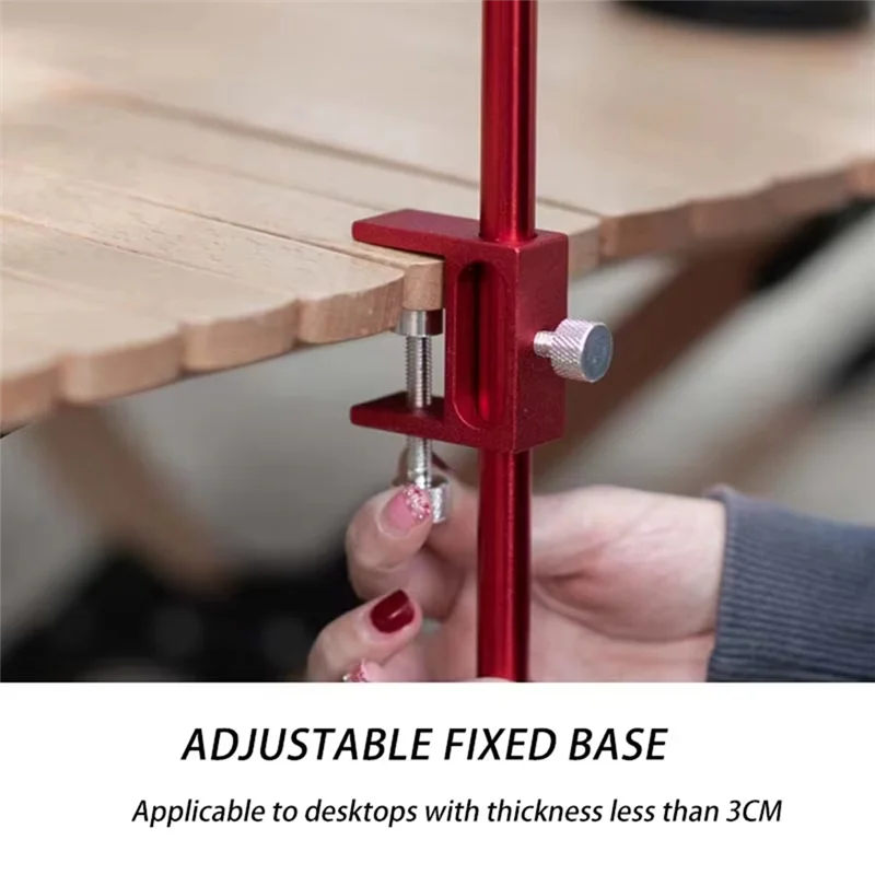 

Складная подставка для лампы для кемпинга на открытом воздухе, ультралегкая портативная настольная лампа из алюминиевого сплава, кронштейн для освещения подвесной лампы