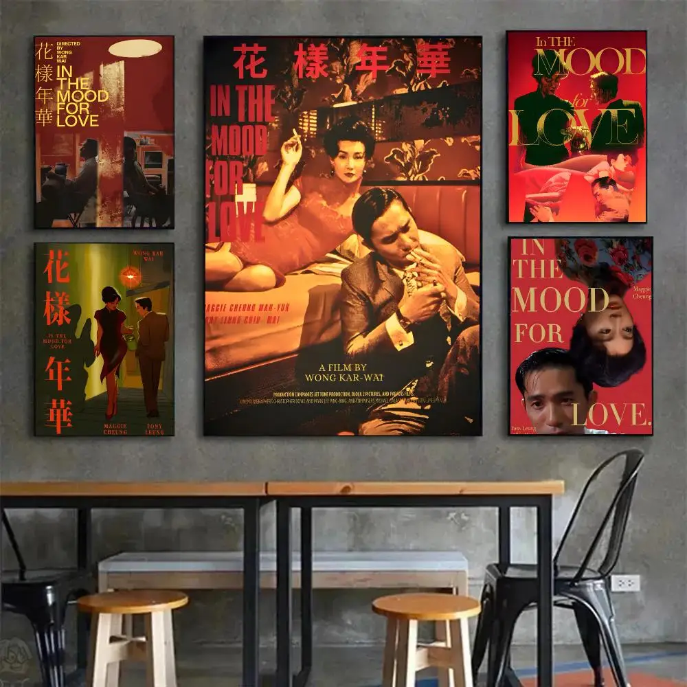 Sentimental Romance Movie I-In The Mood for Love Poster Painting Wall Art Mural for Living Room Home Decor and Gifts