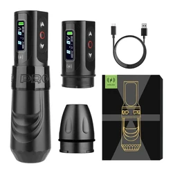 MAX Pro Professional Tattoo Machine 4.0 Stroke Brushless Motor With 2 LED Display High-Capacity Battery Permanent Makeup