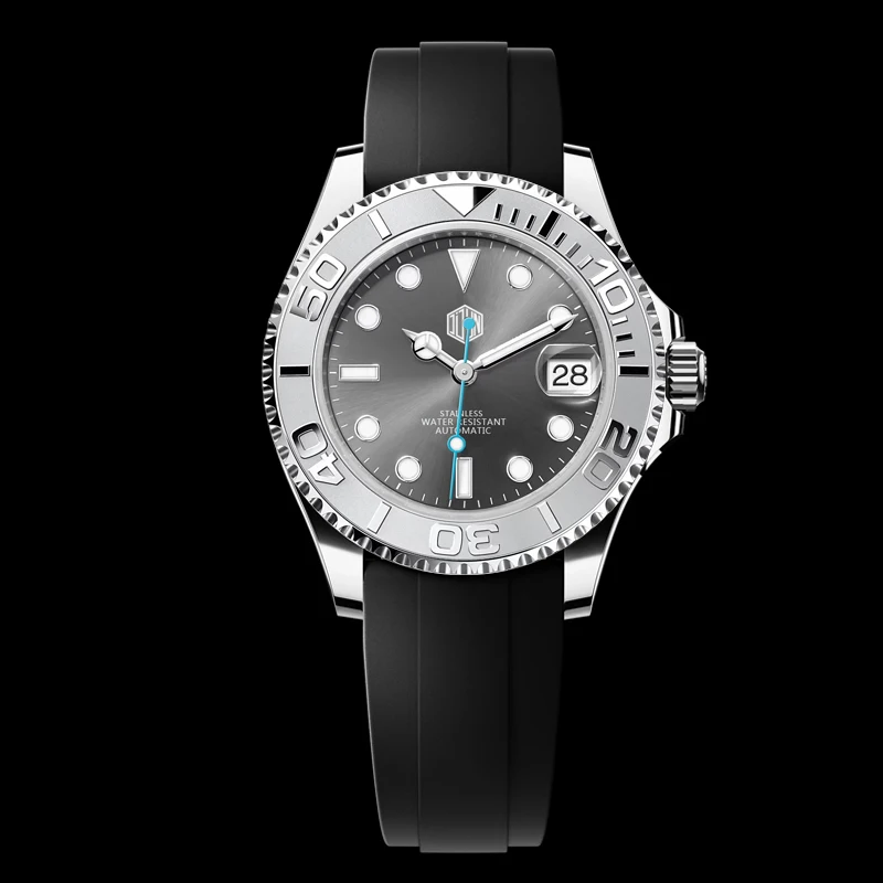 DIDUN Mens Watches Top Brand Luxury Business Stainless Watch Male Military Quartz Chronograph Analog Date Clock Steel Wristwatch
