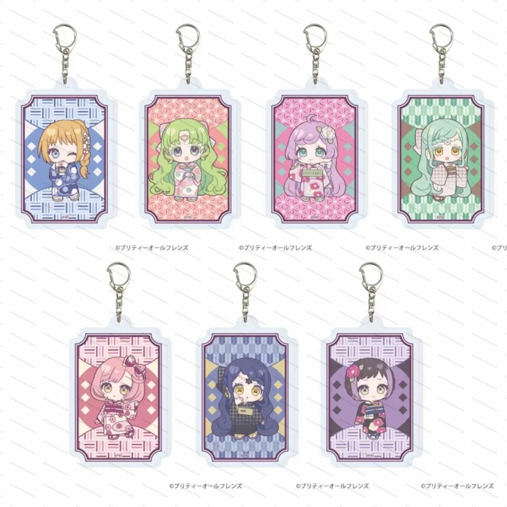 

Pretty Rhythm Rainbow Live Acrylic keychain as a gift for friends, a desktop decoration