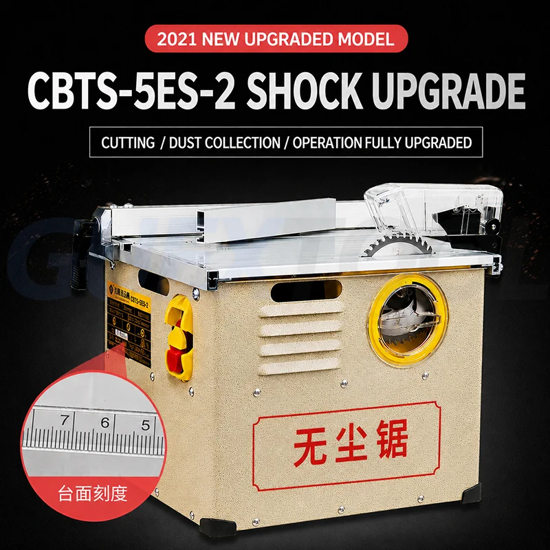 Small Dust-free Woodworking Table Saw DIY Decoration Tools With Angle Ruler And Mountain Support For Solid Wood Flooring