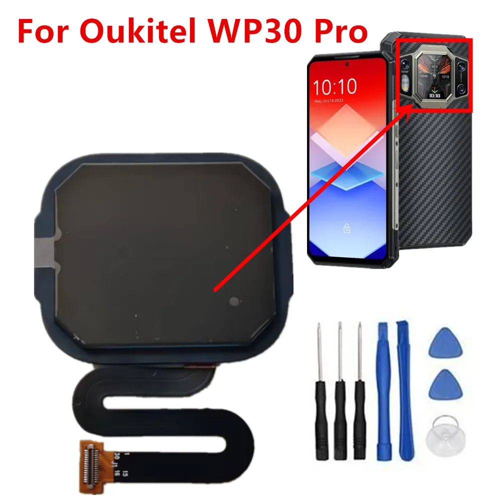 New Original For Oukitel WP30 PRO Cell Phone Back Watch Versatile Amoled LCD Display Screen Asscembly Digitizer Glass Repair
