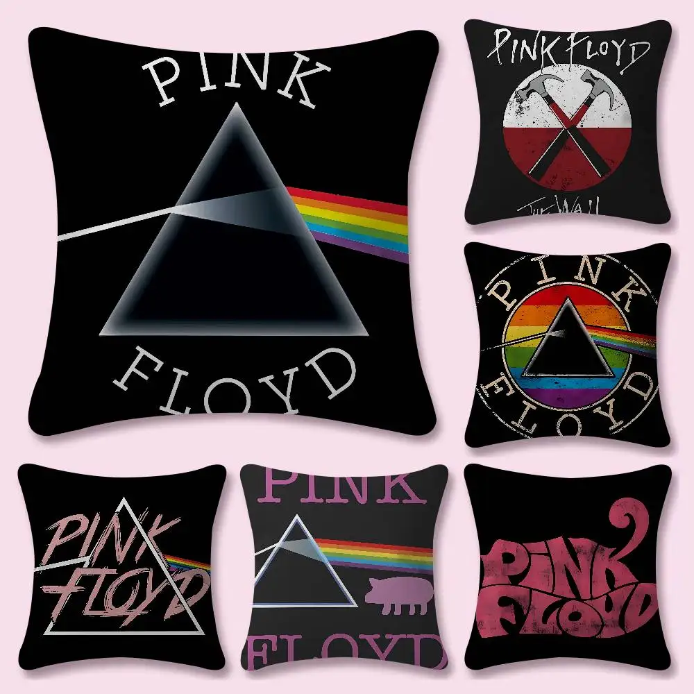 Band P-Pink HOT F-Floyd Pillow Case Fashion Square Pillowcase Bedroom Sofa Room Ins Decoration Leisure