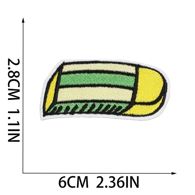 Styl szkolny naszywka DIY kalkulator do ścierania haft naszywka naprasowanki na ubrania naszywki termosamoprzylepne na ubrania
