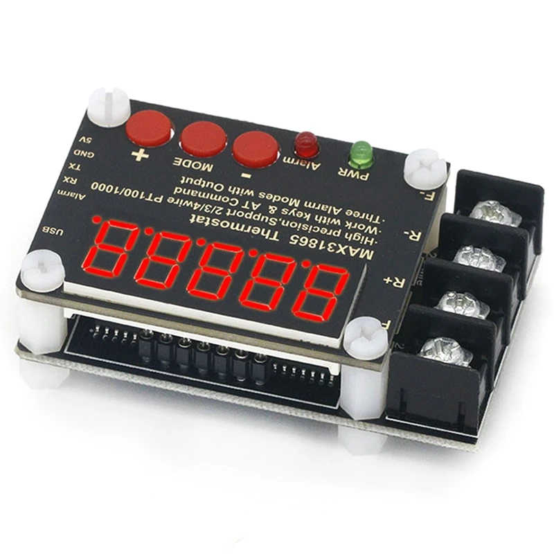 M05K MAX31865 Thermostat High Precision Isolated Temperature Collector Module PT100 Port Output Computer Software