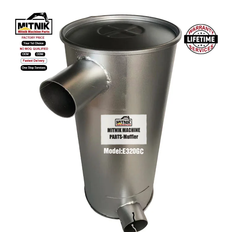 Good Price Aftermark Parts E320GC Construction Machinery Parts Excavator Digger Exhaust Muffler
