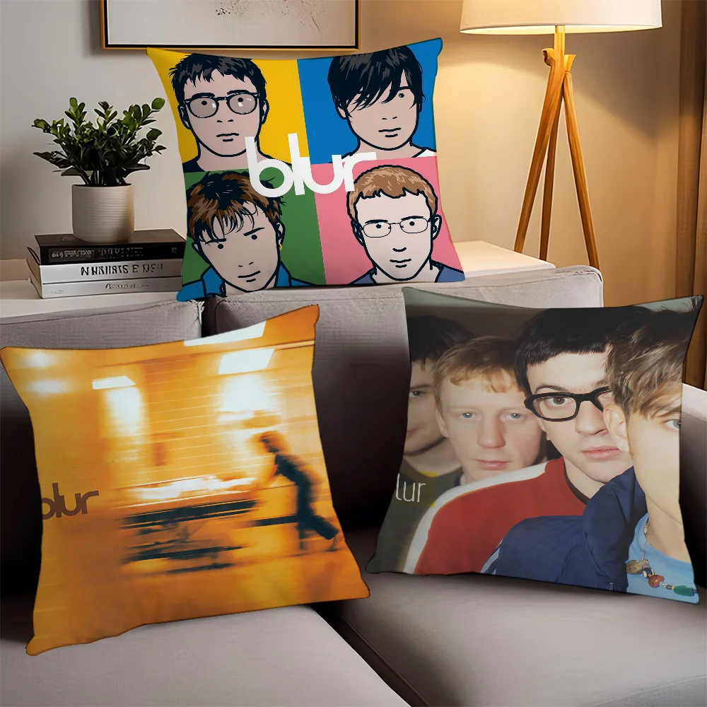 

Rock band B-blur Pillow Case Office Cushions Suitable For Sofa Car Bedroom Decorative Cushion Cover