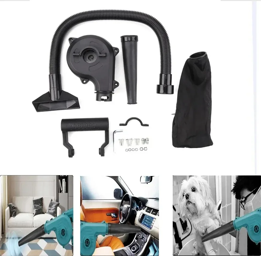 Imagem -02 - Angle Grinder Adaptador Convertido para Air Blower Aspirador de pó Vento Poeira Blower Acessório para 100 125 150 Angle Grinders Ferramenta tp