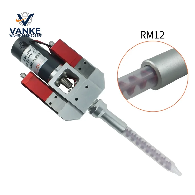 Dynamic mixing A B Dispenser Valve Electric Stirring Metal Bring Back Suction to Prevent Dripping Dispensing Valve Glue