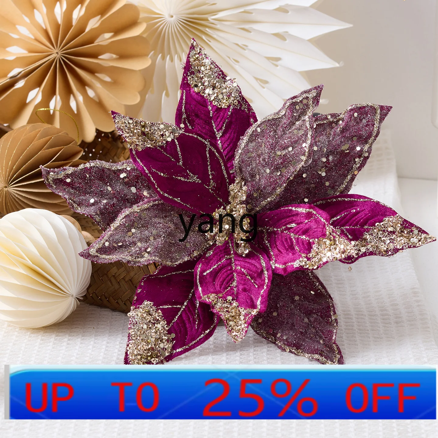 

LMM Christmas Flower Special Dyeing Styling Simulation Flower Holiday Wedding Decoration Scene Arrangement Props