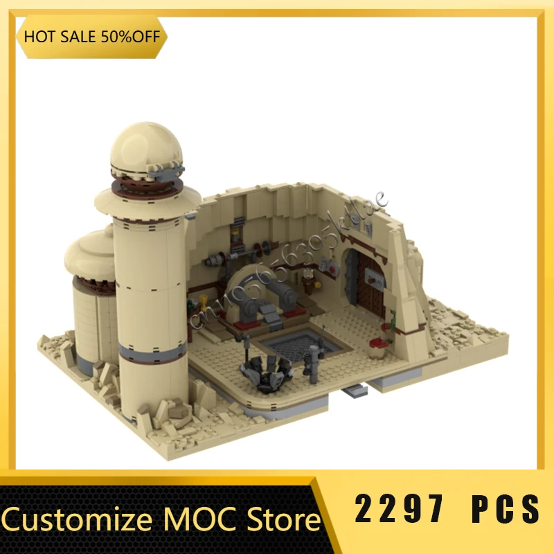 Nuevo 2297 Uds. Ladrillo personalizado Boba Jabba's Palace, modelo de bloques de construcción en escala, juguete educativo para niños, regalos de cumpleaños