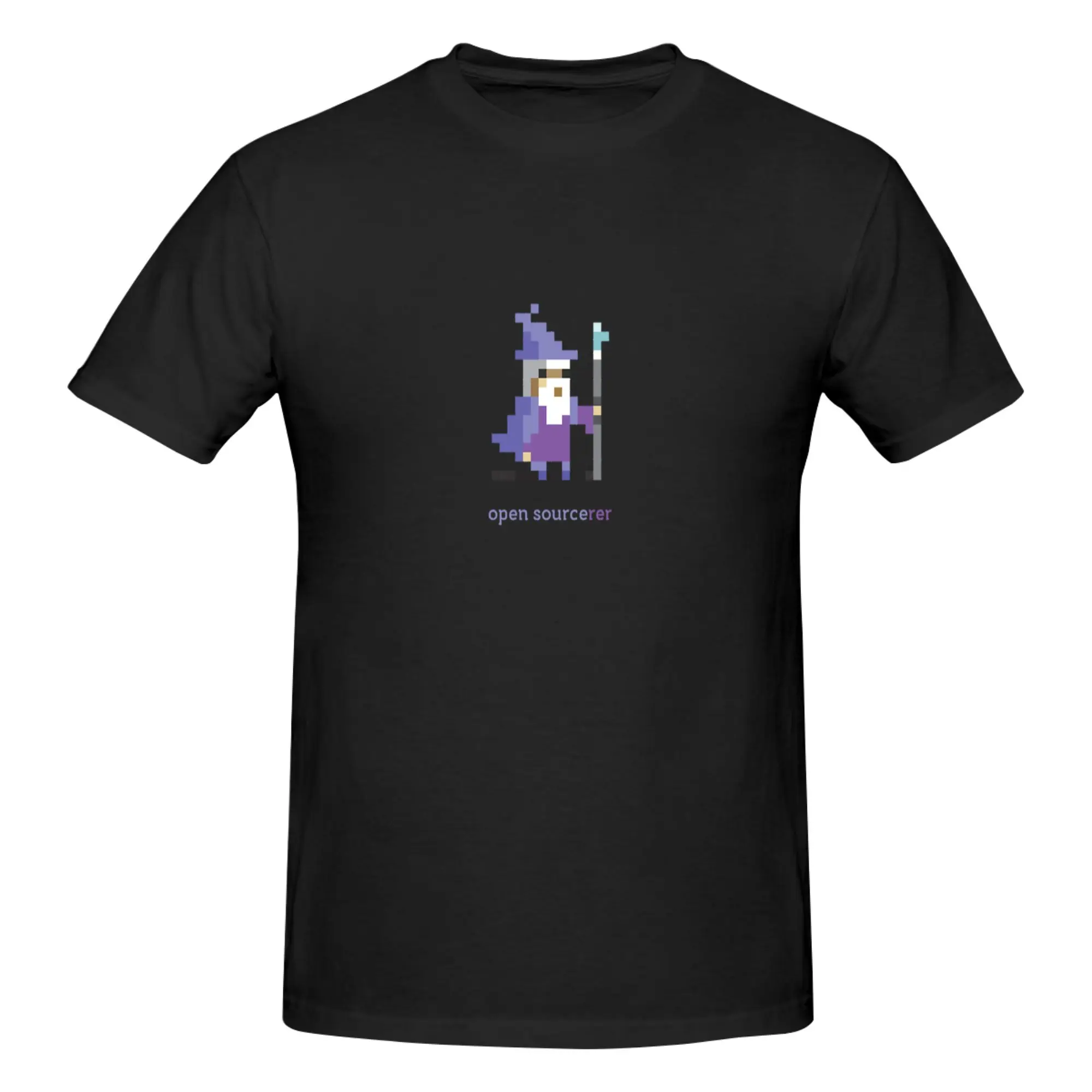 Funny 8-bit Open Source Sorcerer - Programming Essential Men's Printed T-Shirt Unisex T shirtOwn Design