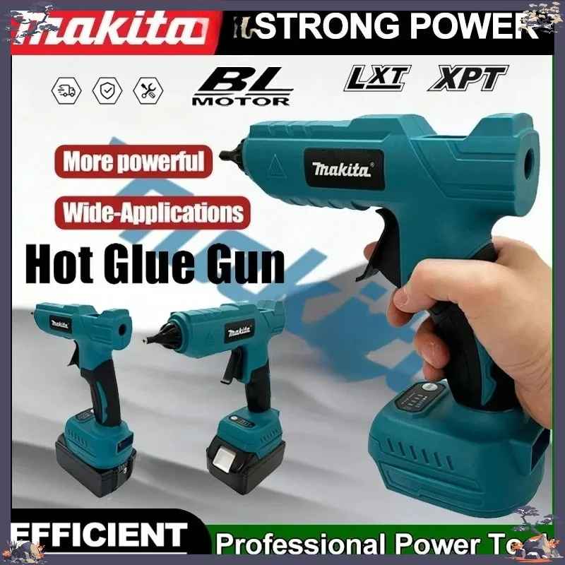 

Беспроводной электрический ручной клеевой пистолет Makita для ремонта и DIY, термопистолет для сварки, с насадкой против ожогов, для аккумулятора 18В