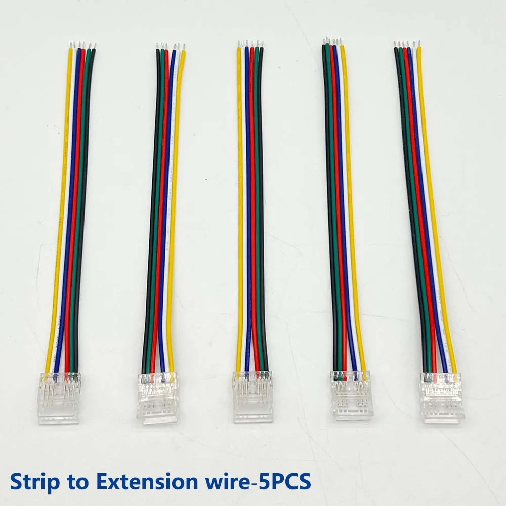 5PCS 6Pin COB LED Strip Connector