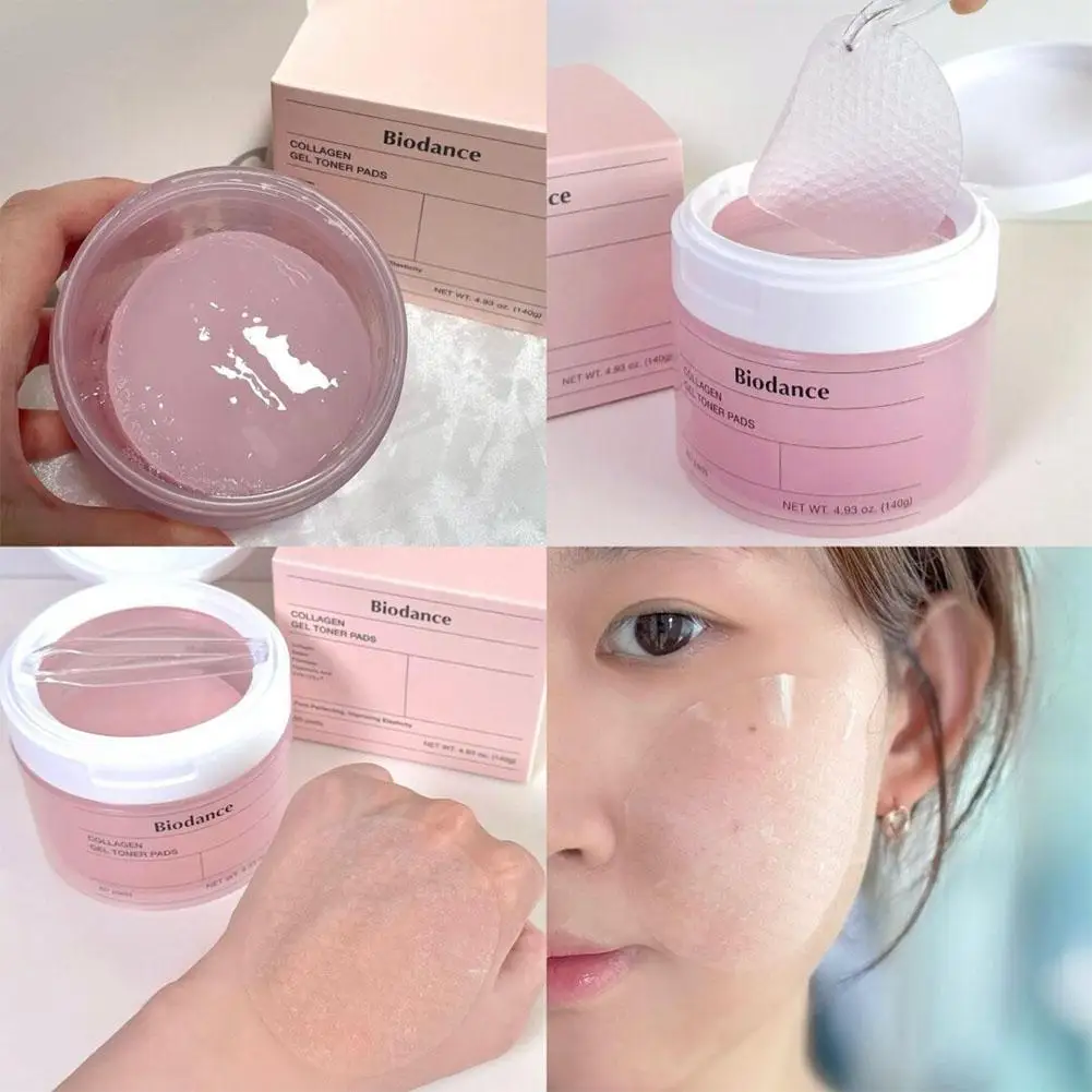 كريم Biodance Collagen Lifts Firms يغذي عميقًا من الكولاجين المرطب أقراص قطنية 60 قرصًا منتجًا كوريًا