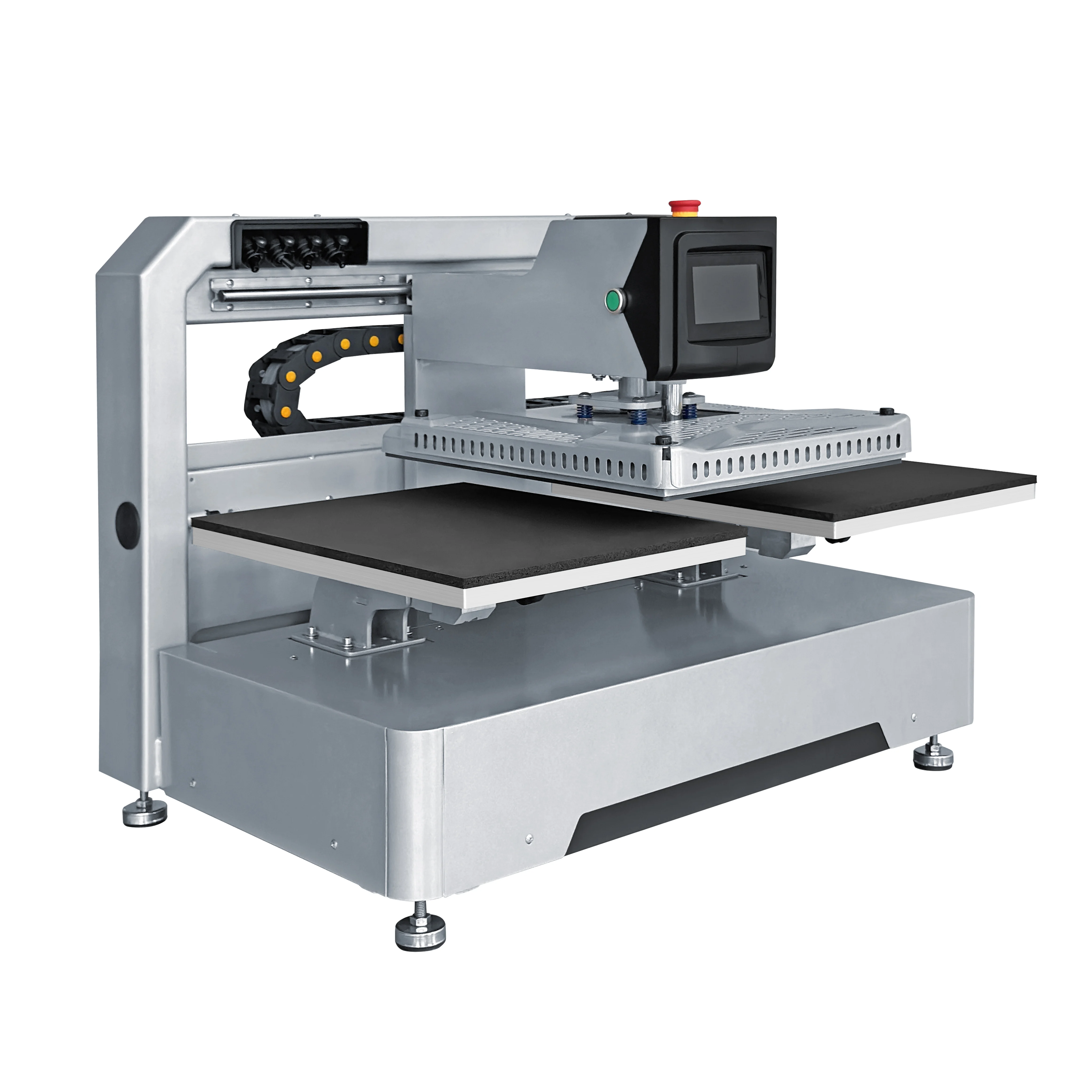 نمط جديد 16x20 الكهربائية التلقائي محطة مزدوجة آلة الصحافة الحرارة لطباعة تي شيرت التسامي