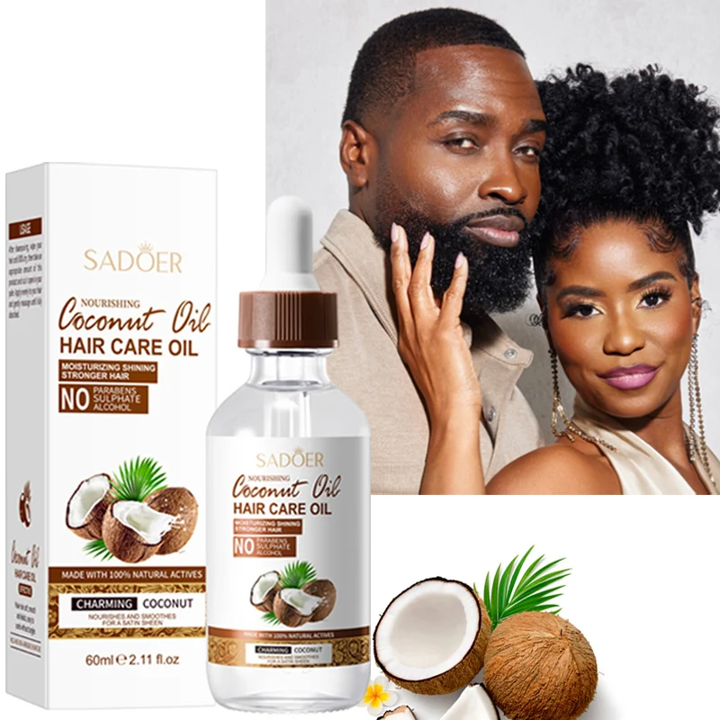 Aceite capilar de coco, acondicionador nutritivo para el cabello, mejora el cabello seco, encrespado y quebradizo, acondicionador sin enjuague.