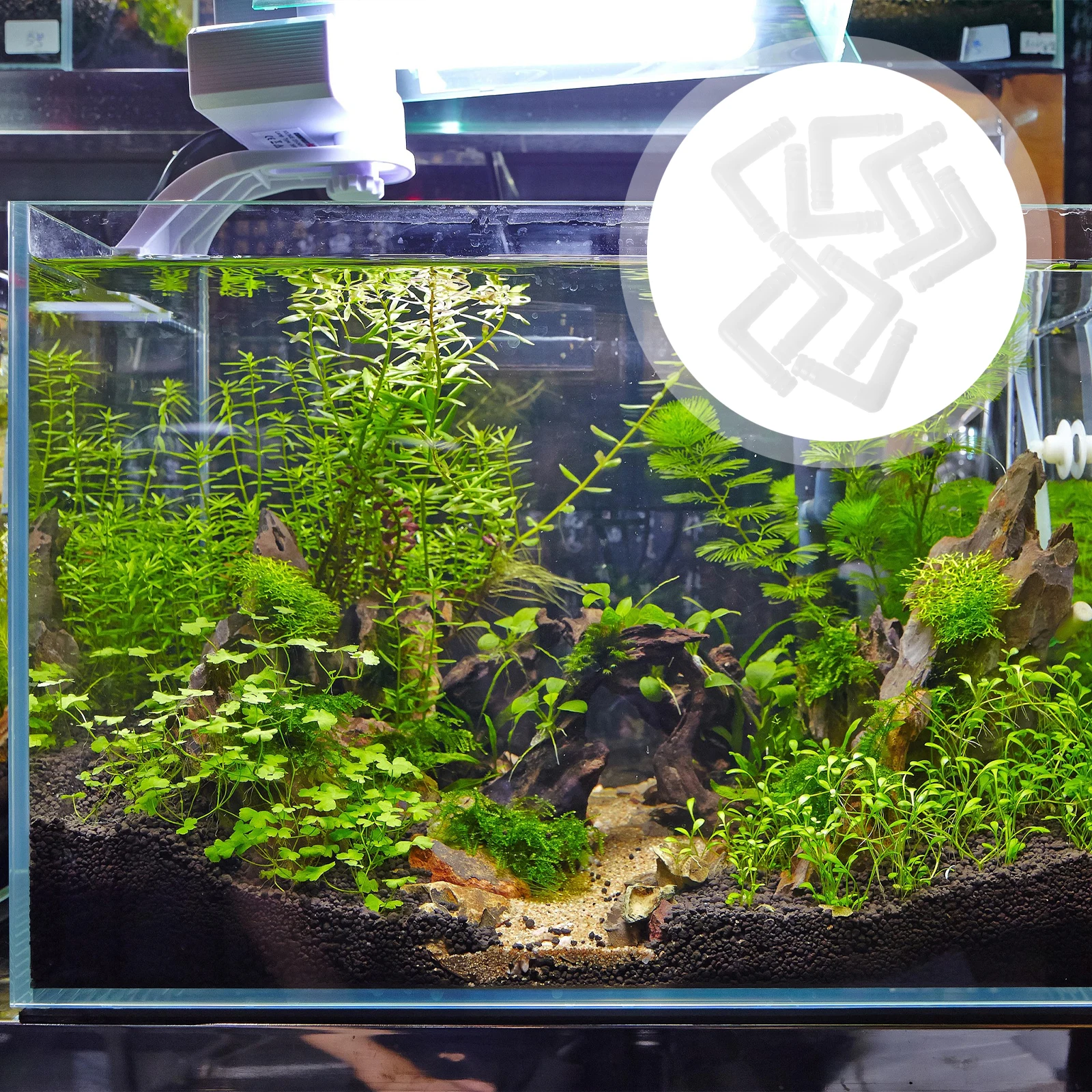 

10pcs 90 Degree Pp Elbow Reducing Connector Right Angle Fitting For Tubing Hose Barbed Joint Splicer L Shaped Plastic