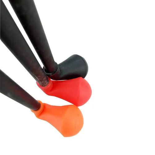 Imagen 2 del producto 12/24/50 Uds puntas de flecha de tiro con arco de goma suave puntas anchas suaves de seguridad puntas de práctica de juego de tiro para puntas de flecha ID 6mm 8mm