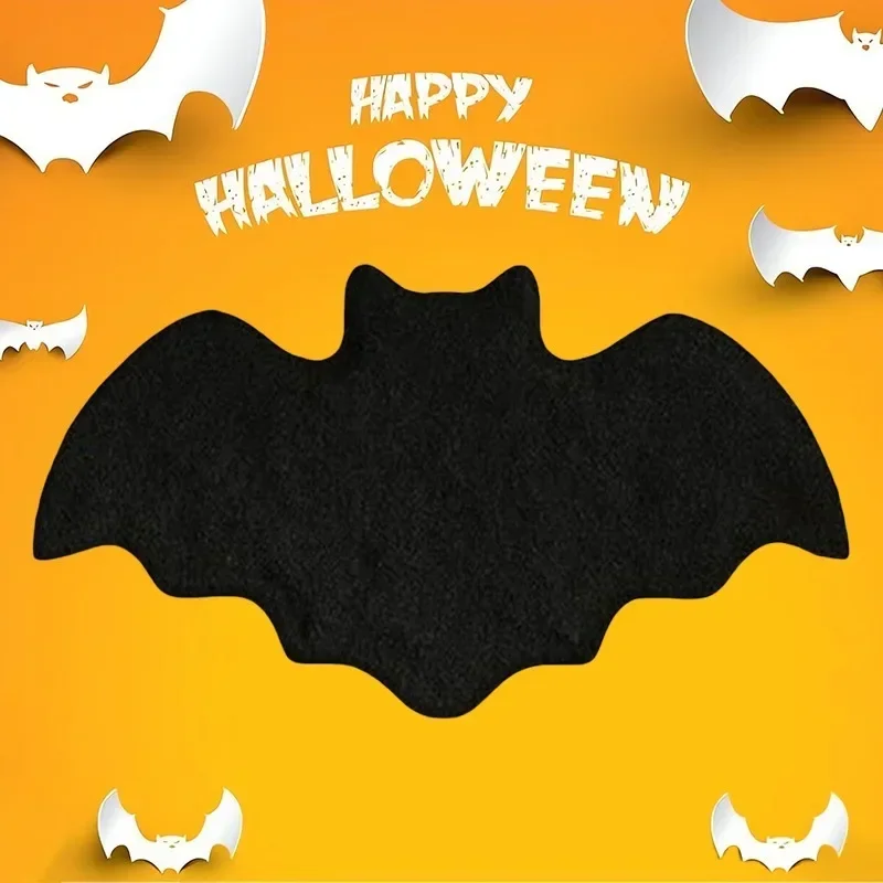 Halloween Bat Bath Mat Non Slip Scary Gothic Doormat Waterproof Rug for Bathroom Kitchen Bedroom Spooky Home Horror Decor