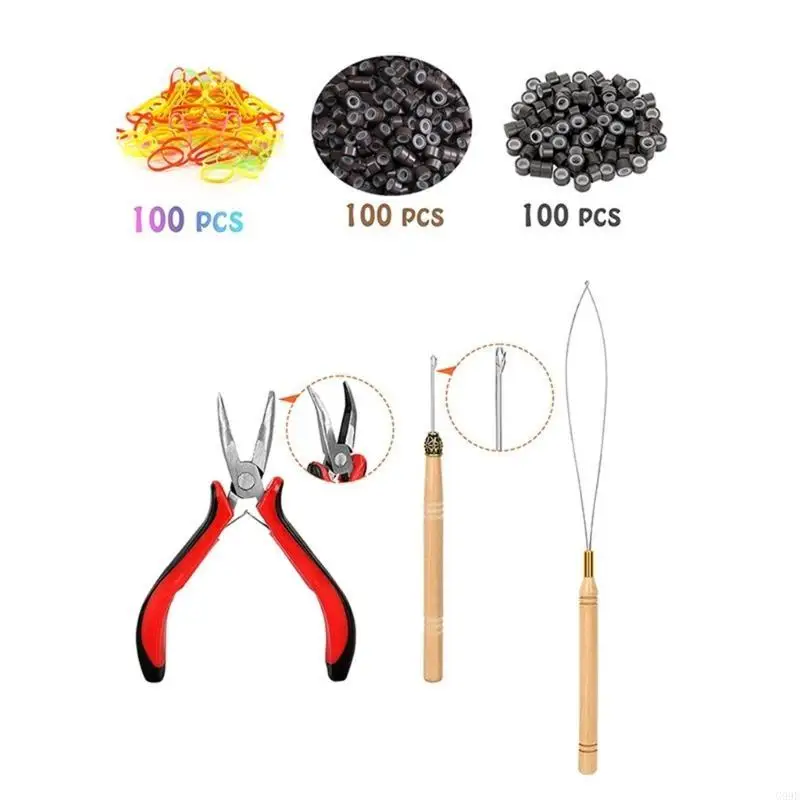 

G99E 14/16/20/22/30 Clours Hair Tinsel Sparkling Hair Accessories Heat Resistant Hair Tinsel Extensions