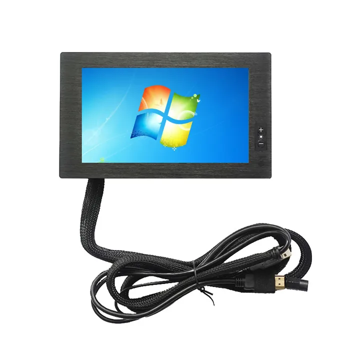 

7 inch outdoor touch screen monitor DC 12V 24V remote control