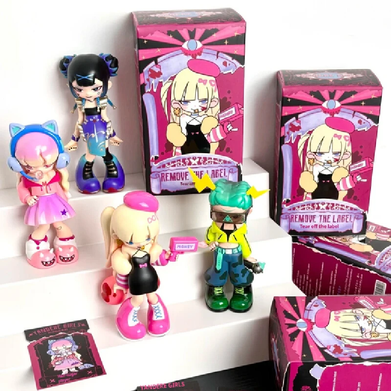

Аутентичные Yandere Girls V2 Remove The Label Series Blind Box Y2k Стиль Kawaii Аниме Фигурка Кукла Mystery Box Topdesk Пользовательский Подарок