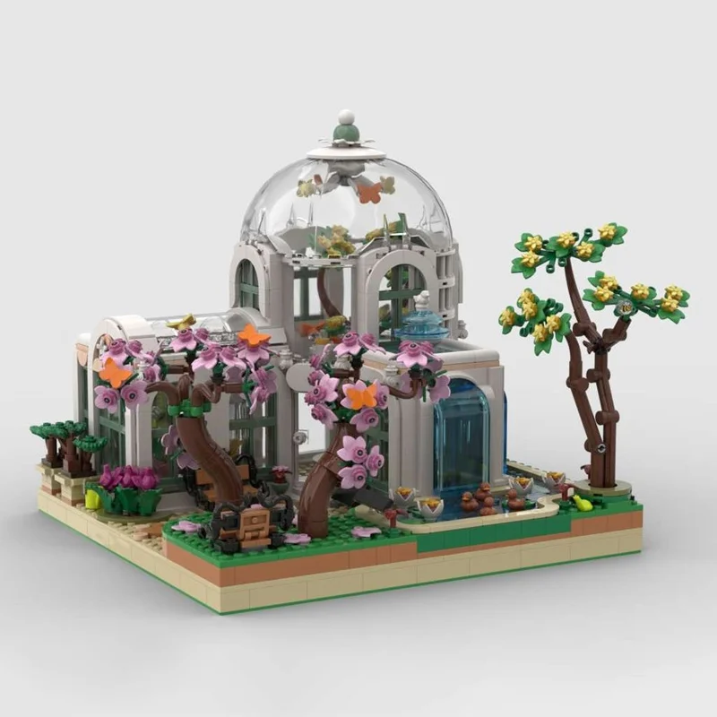 

1937 шт. MOC ботанический сад строительные блоки DIY миниатюрные растения цветы пейзажная модель развивающая игрушка для детей и коллекционеров
