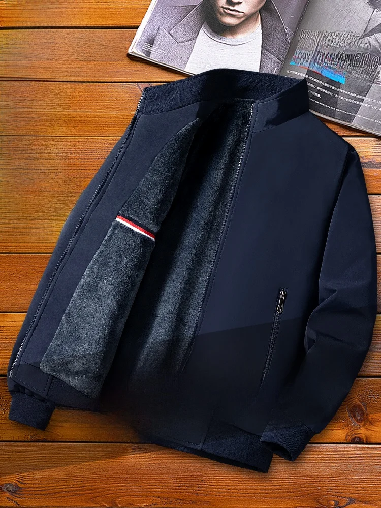 

Thiened Fce на подкладке, повседневное свободное мужское хлопковое пальто на осень-зиму, модное городское пальто из полиэфирного волокна с подставкой