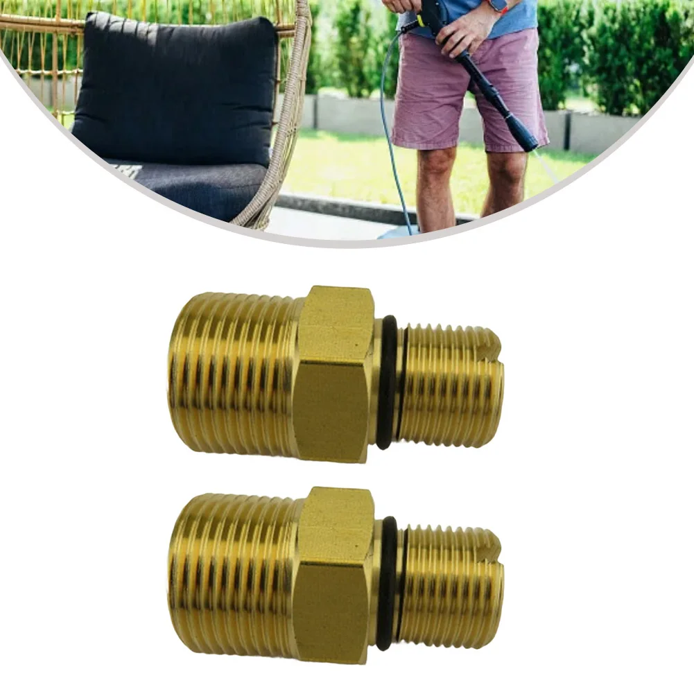 

2 Pack Premium Water Outlet Fitting For Pressure Washers M22 To 38 Adapter Gardening Tools Replacement Garden Power Tool