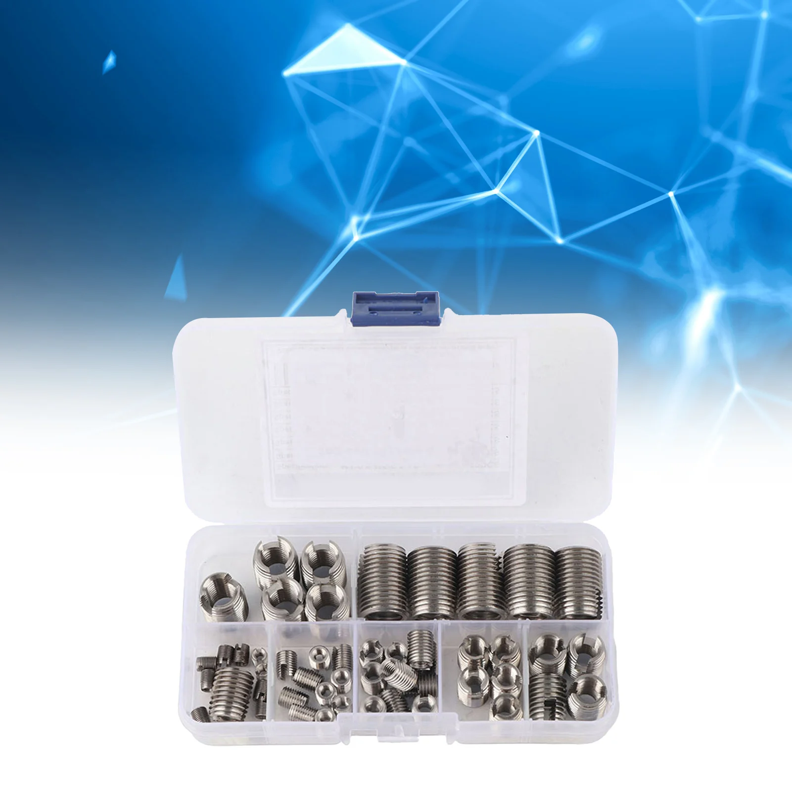 موضوع إدراج الفولاذ المقاوم للصدأ الخيط الداخلي الذاتي التنصت موضوع إدراج مجموعة أداة إصلاح تقوية الموضوع