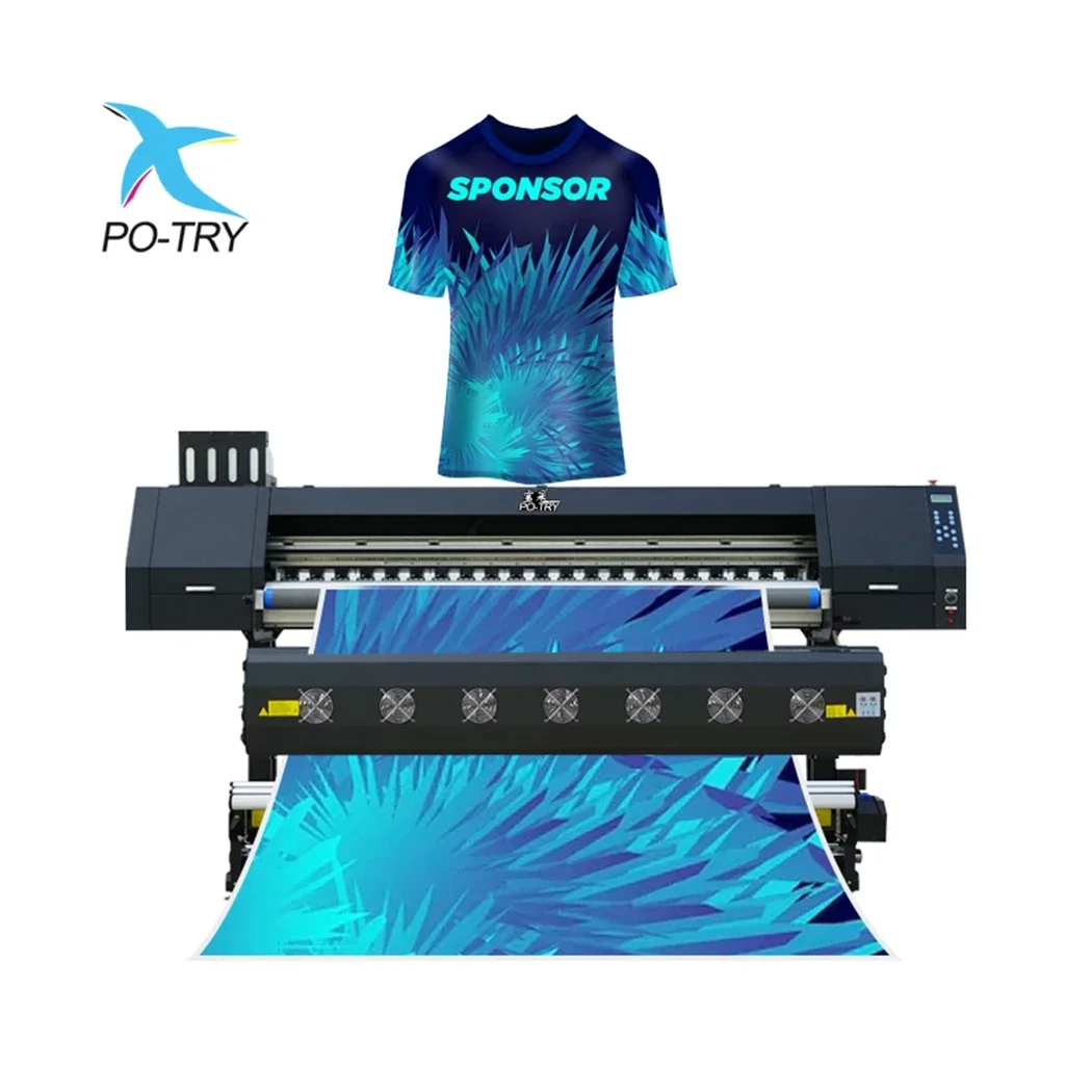 POTRY fluorescent CMYK 1.8m 6 feet 1.9m large format 4720/I3200 polyester digital sublimation heat transfer printer