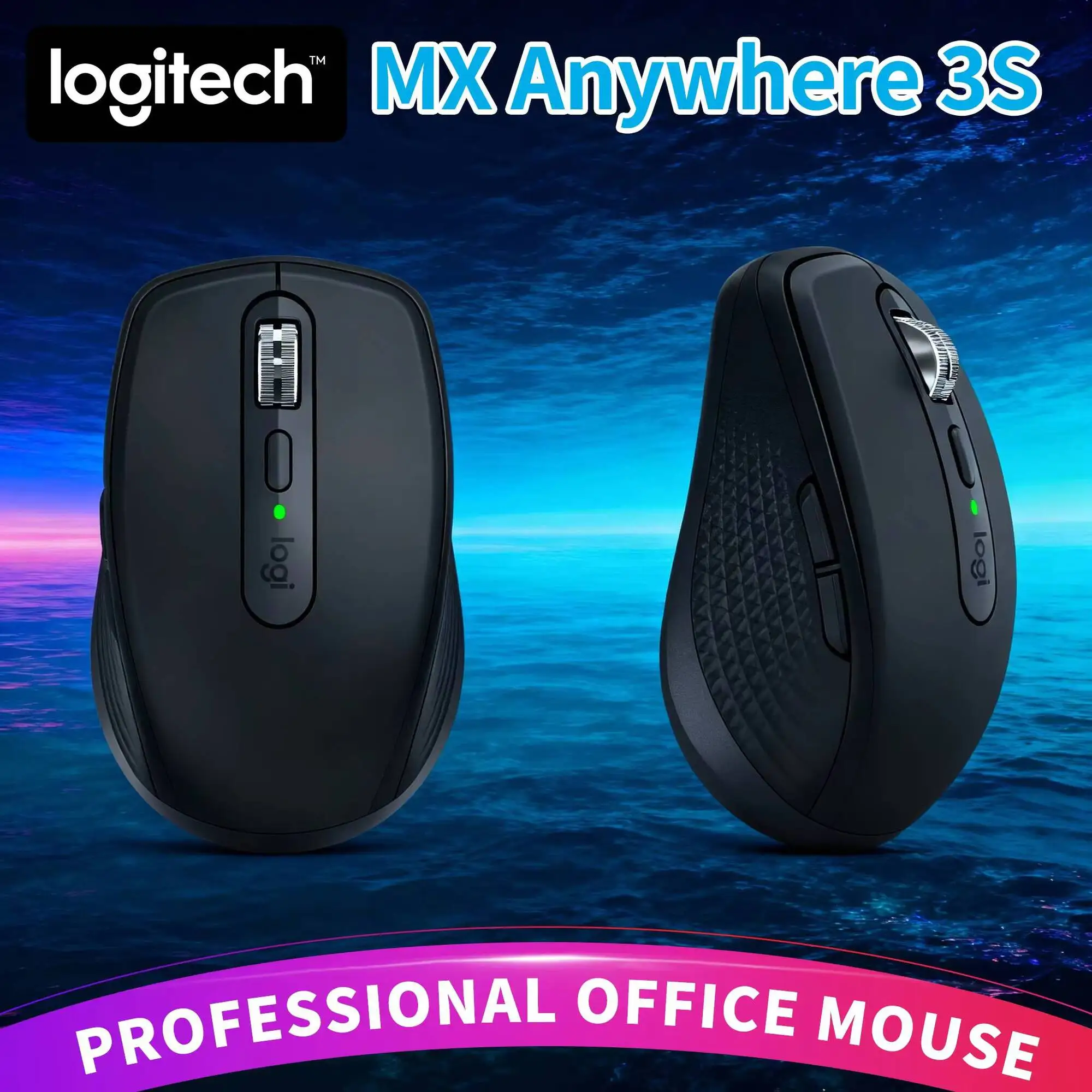 

High-Precision MX Anywhere 3S - 8K DPI, Hyper-Scroll, Anti-Slip Grip, Great for Stream Site Work & Outdoor Task