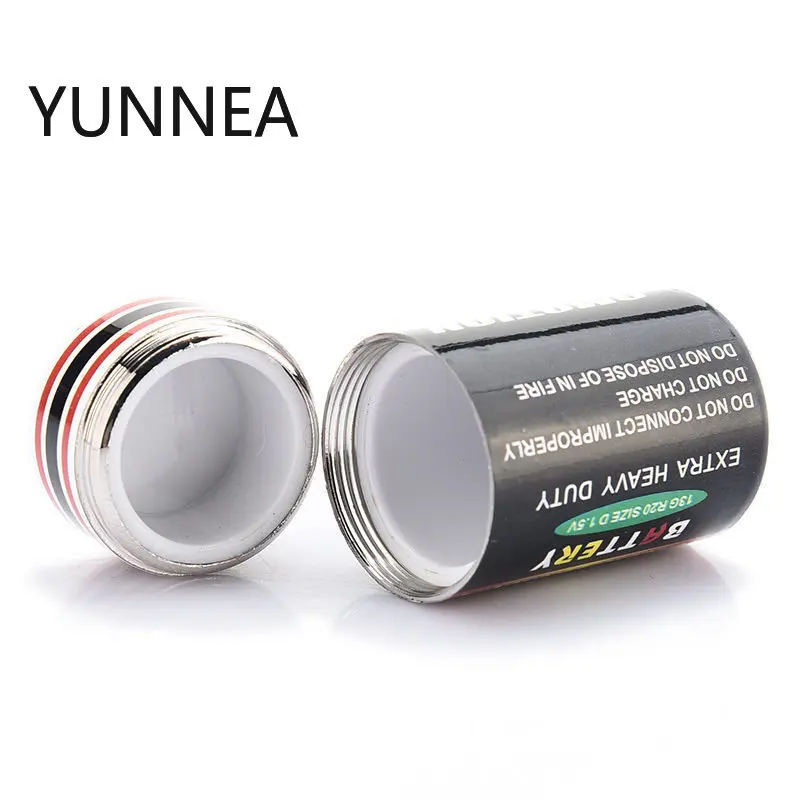 1PCS Creative Hidden Money Coins Container Case Battery Secret Stash Diversion Safe Pill Box  33x58mm Lock Box Money Safe Secret