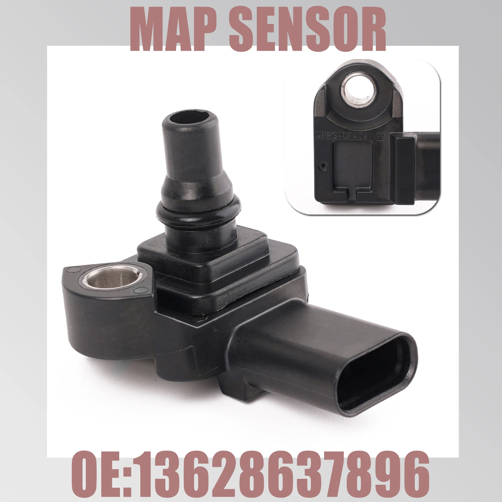 Turbo Boost Pressure Engines MAP Manifold Sensor For BMW  Diesel Engines B37 B47 N47 N57 Petrol Engines B46 B48 B58 13628570118