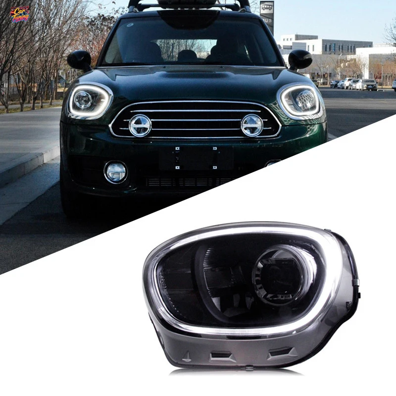 

Подходит для MINI COUNTRYMAN F60: модифицированные светодиодные линзованные фары и дневные ходовые огни.