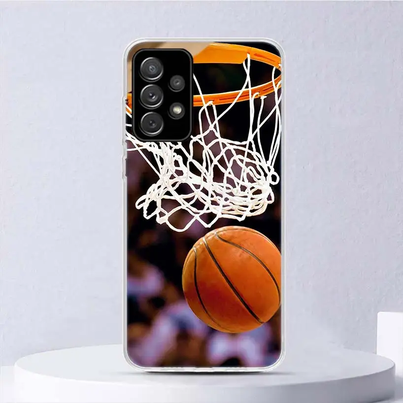Basketball Basket Sports Soft Case For Samsung Galaxy A15 A14 A13 A12 A55 A54 A53 A52 Phone Cover A35 A32 A33 A25 A23 A22 A05S A
