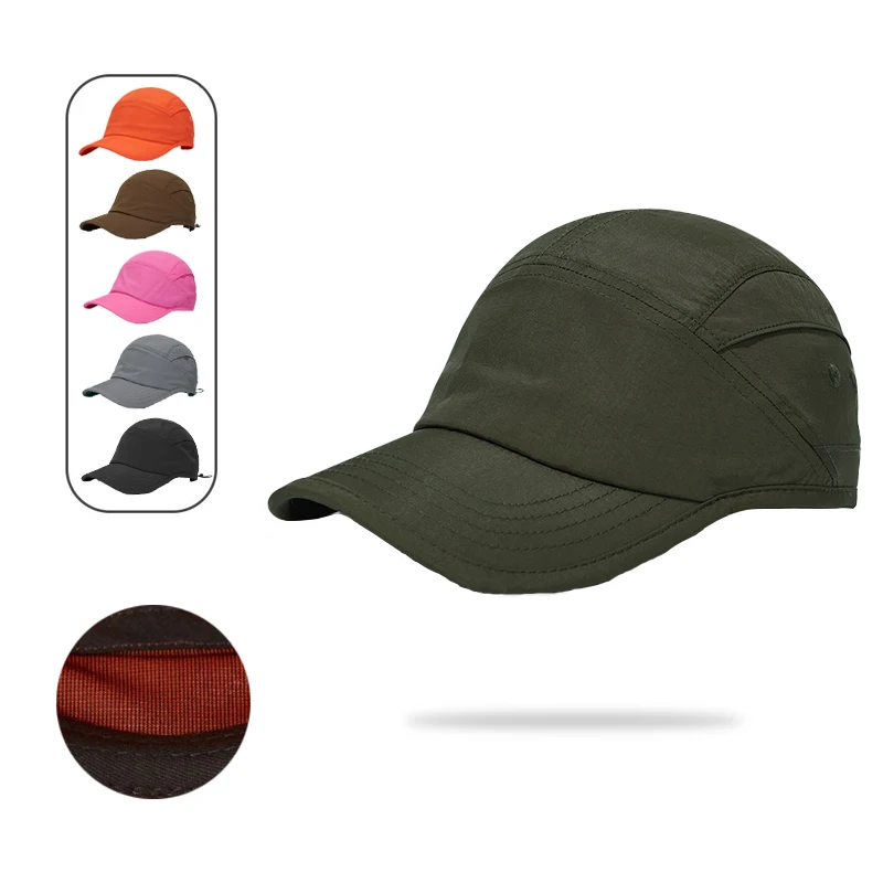 

Quick Dry Baseball Cap for Men Women Kids Breathable 5-Panel Sport Hat with Adjustable Strap&Sun Protection Fishing Hiking Cap